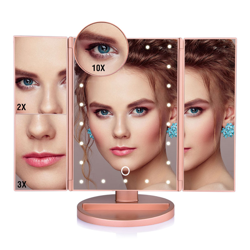 Desktop Mirror with Lights